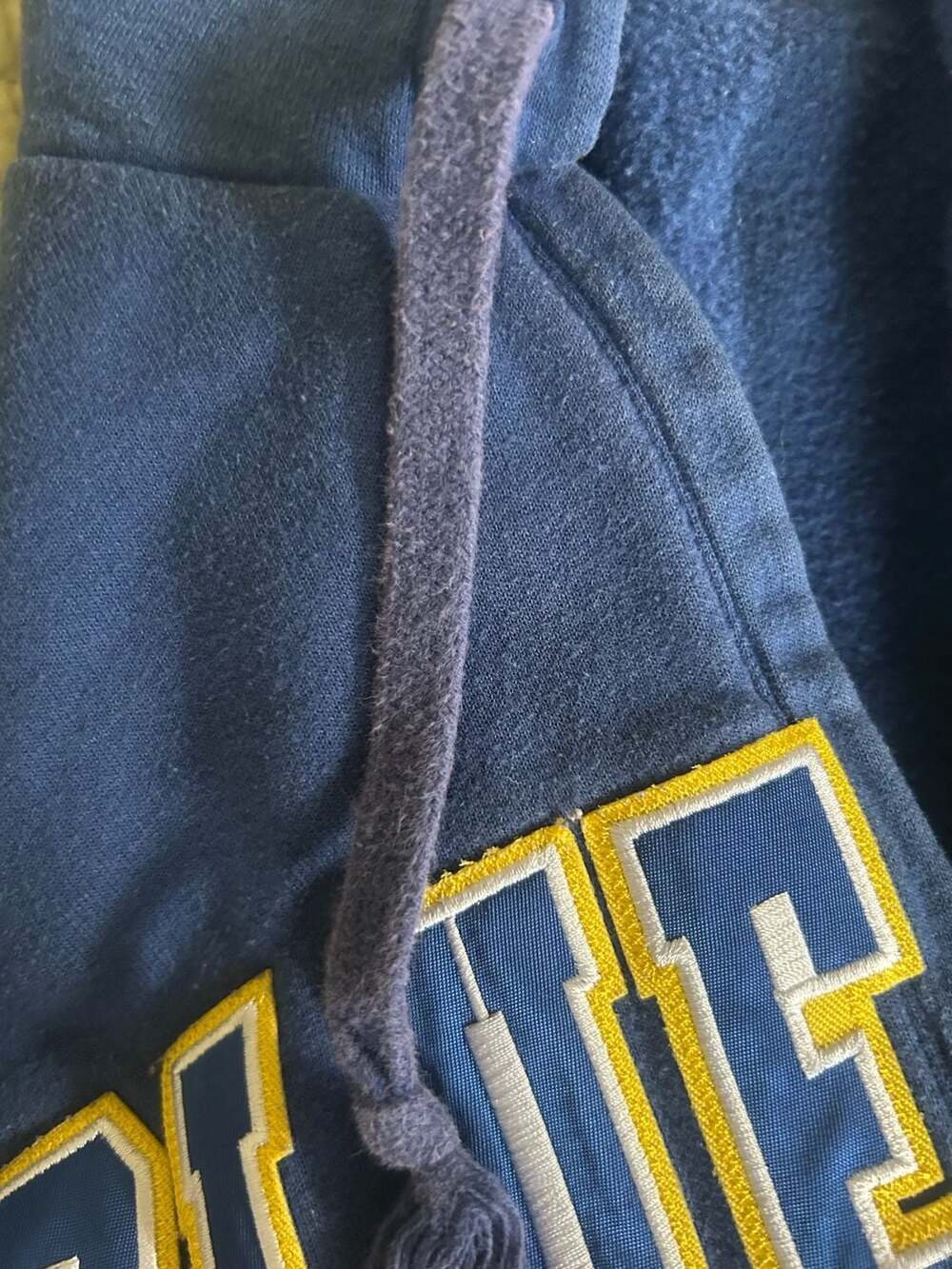 Champion Delaware Blue Hens Quarter-Zip Hoodie Sweatshirt Blue Size M - Picture 8 of 8